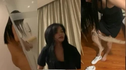 新接的头发来跟我抱怨不方便，害羞的人妻，第三部