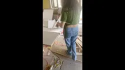 惊吓！家中还有装修工人！！少妇带我去地下车库野战了！