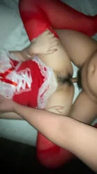 原创 穿着红丝掰开腿给我操
