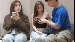 妹子说她刚破处没多久要轻点（下面有她完整视频和联系方��）