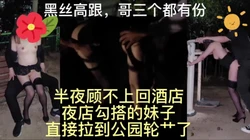公园轮奸夜店搭讪的黑丝妹（含夜店搭讪及后续轮奸完整视频 下面免费看）