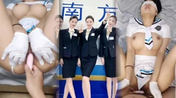 调教大奶南航空姐，极品身材非常反差！