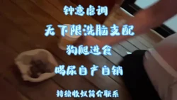 钟意~大奶母狗脑调教狗爬进食
