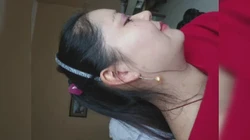 异域风情的石河子市美女，面部表情丰富，口爆