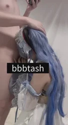 甘雨女仆cos口交，女友说想3p了