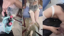 对话全程字幕！精神小妹就香嫩俩瓶可乐就骗到手