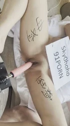小骚货带着狗奴玩炮机