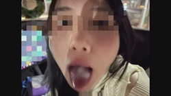 口爆特写，在车上口爆的绝对爽感
