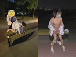 带母狗户外刺激！3p！回酒店继续