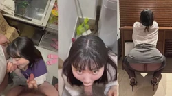 可爱的小型坦克！这总不是母猪了吧？口交时还会向上看双手比耶