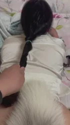 老公不在家，后入淫荡肥臀母狗（结尾认证）